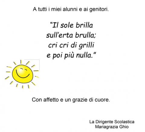 Il sole brilla ...